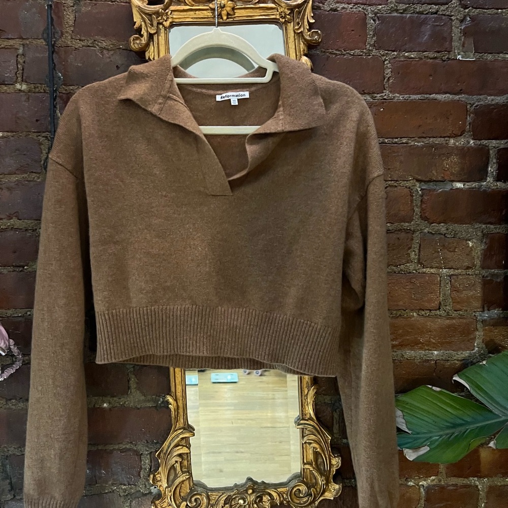 Reformation 2023 fall collection wool/cashmere sweater, brand new